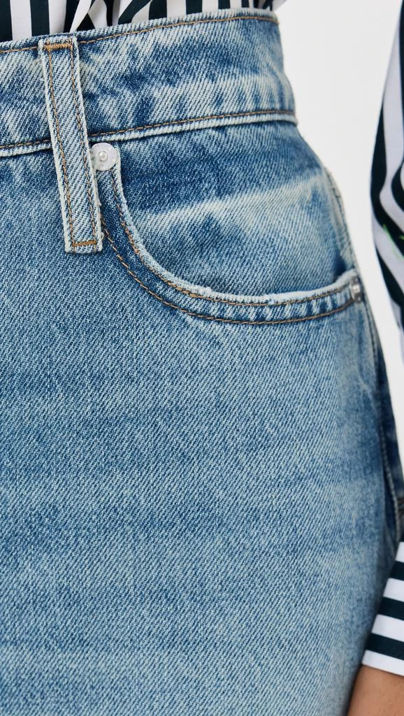 FRAME Le Jane Wide Leg Cuffed Jeans 6