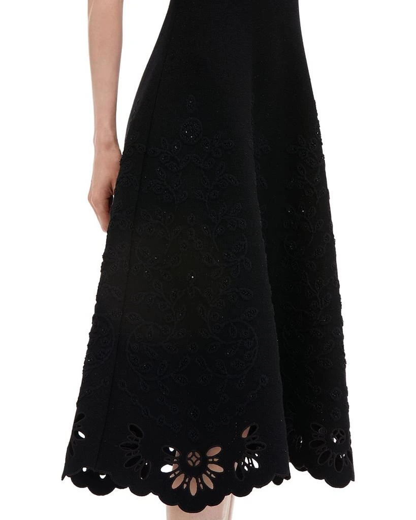 Oscar de la Renta Oscar del la Renta Sleeveless Eyelet Jacquard Midi Dress 2