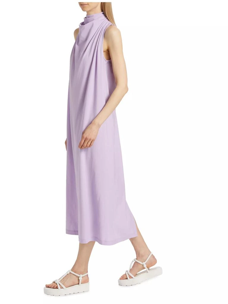 Issey Miyake Cotton Jersey Draped Maxi Dress 2