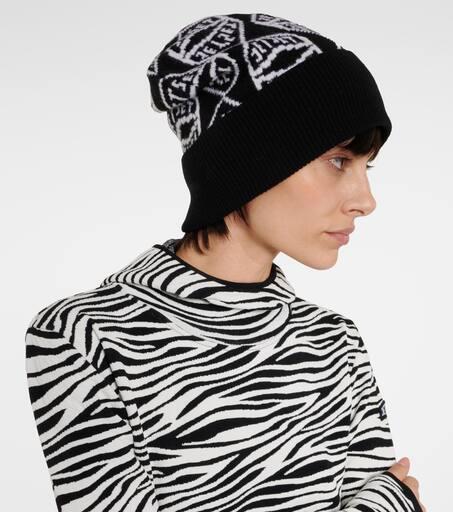 Jet Set Logo wool-blend beanie