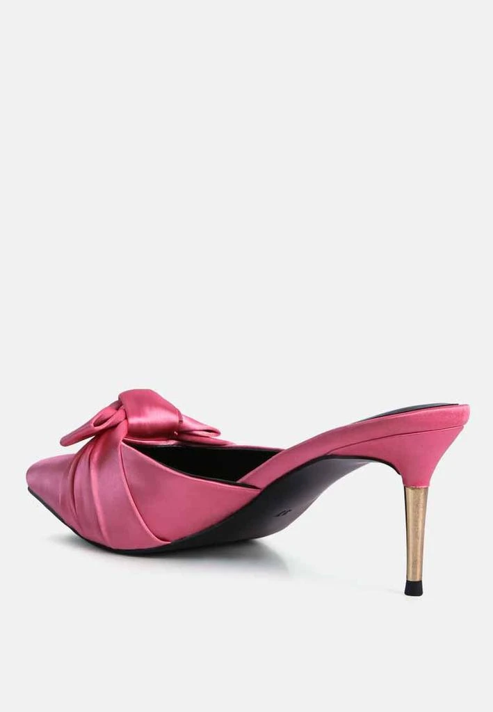 London Rag queenie satin knot stiletto mule sandals 6