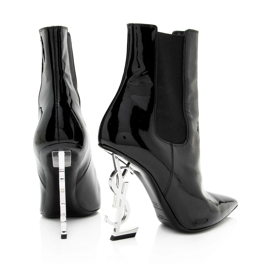 Yves Saint Laurent Patent Leather Opyum Boots 3