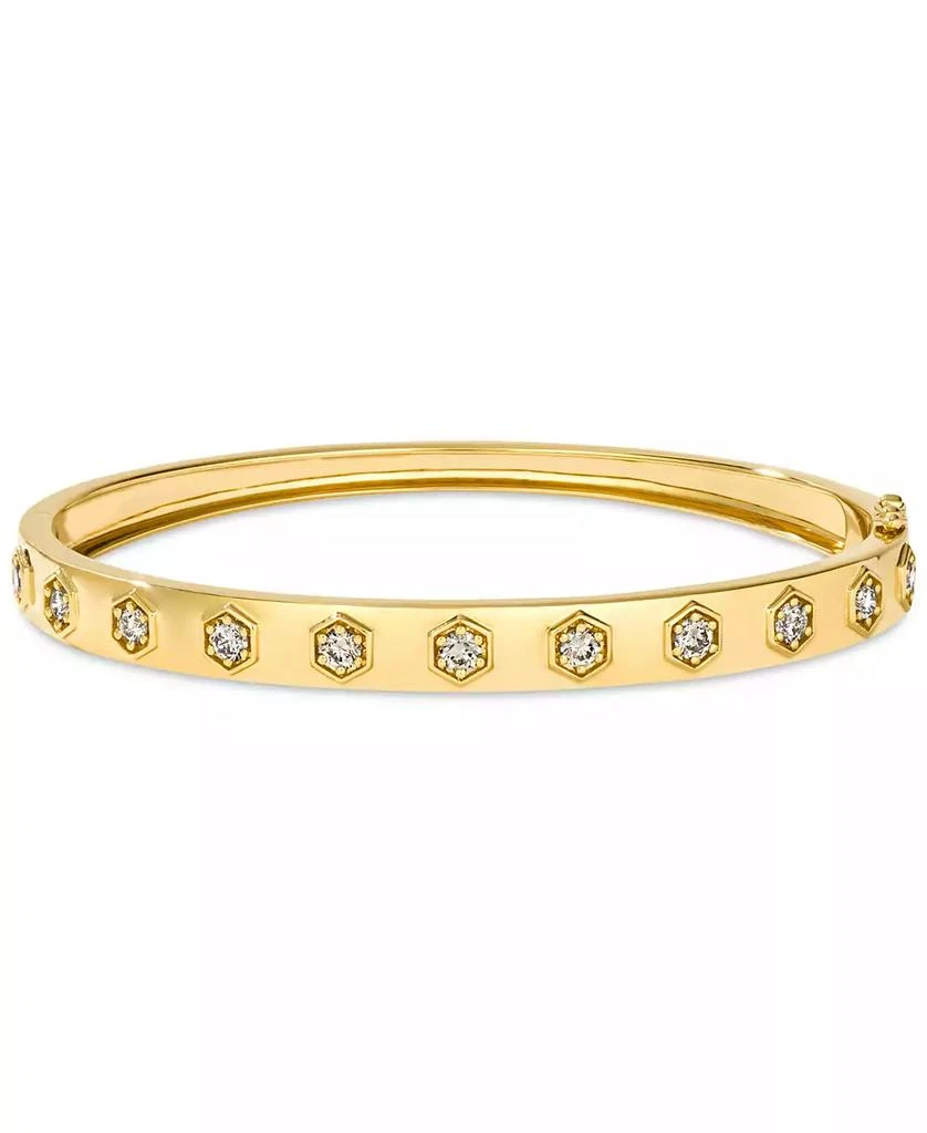 Le Vian Anywear Everywear® Nude Diamond Bangle Bracelet (1 ct. t.w.) in 14k Gold (Also Available in Rose Gold or White Gold) 1