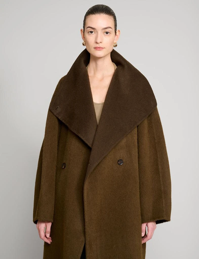 Pixie Market Brown Cocoon Coat 4