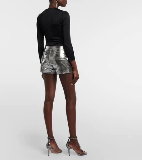 Isabel Marant Coria low-rise leather shorts 3