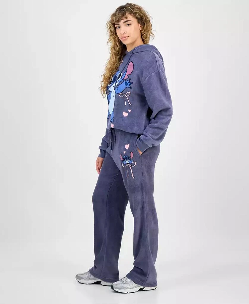Disney Juniors' Stitch Plush Fleece Sweatpants 3
