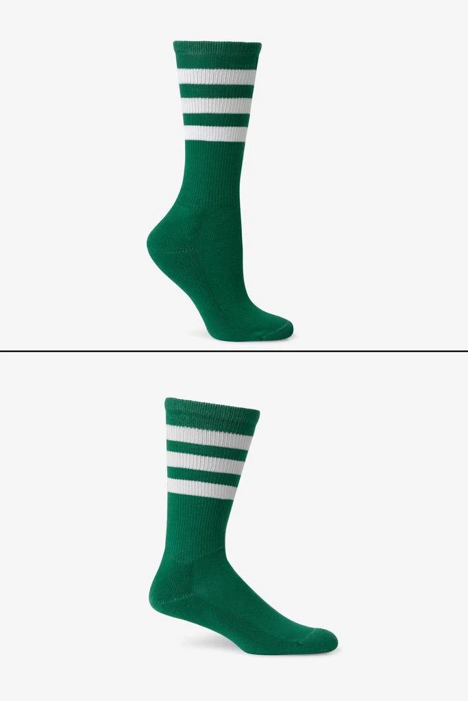 Los Angeles Apparel CALFSOCK - Unisex 3-Stripe Calf Sock 13