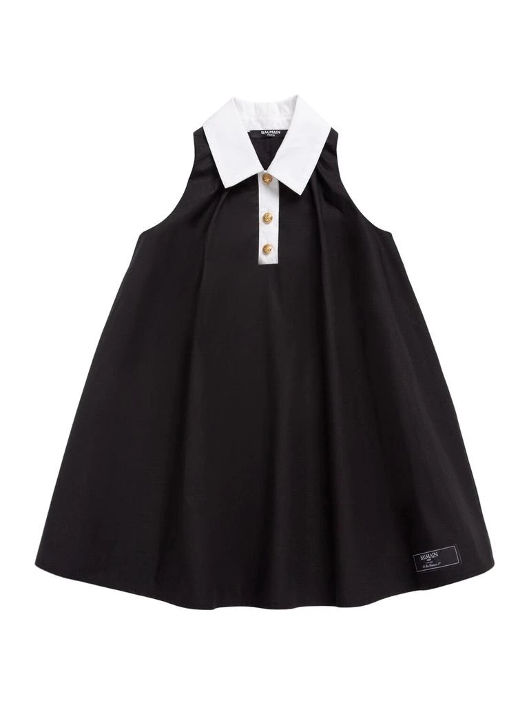 Balmain Cotton Poplin Shirt Dress 1