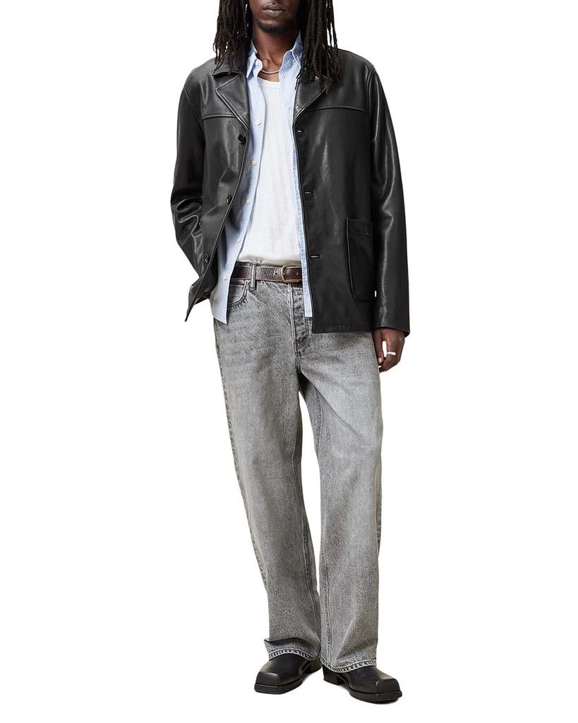ALL SAINTS Lucas Regular Fit Leather Coat 2