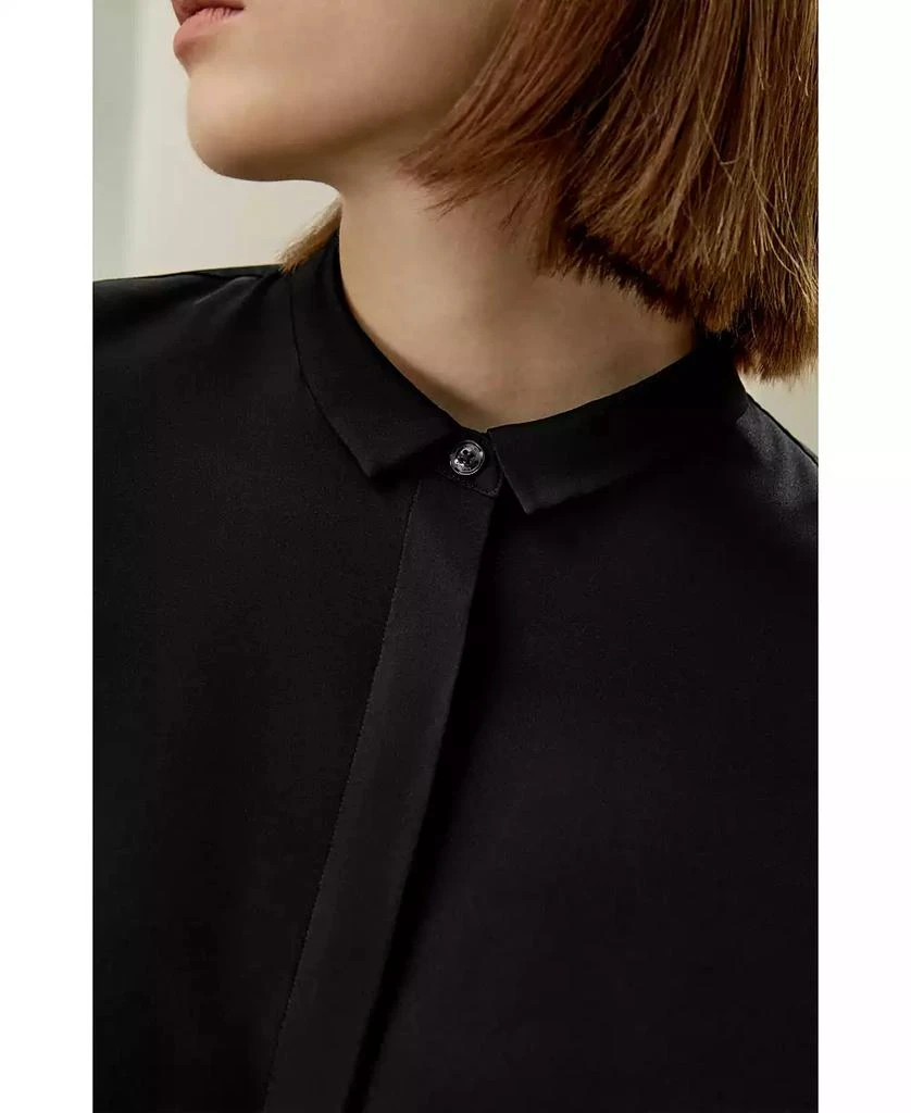 LILYSILK Women's Classic Collar Silk Shirt 4