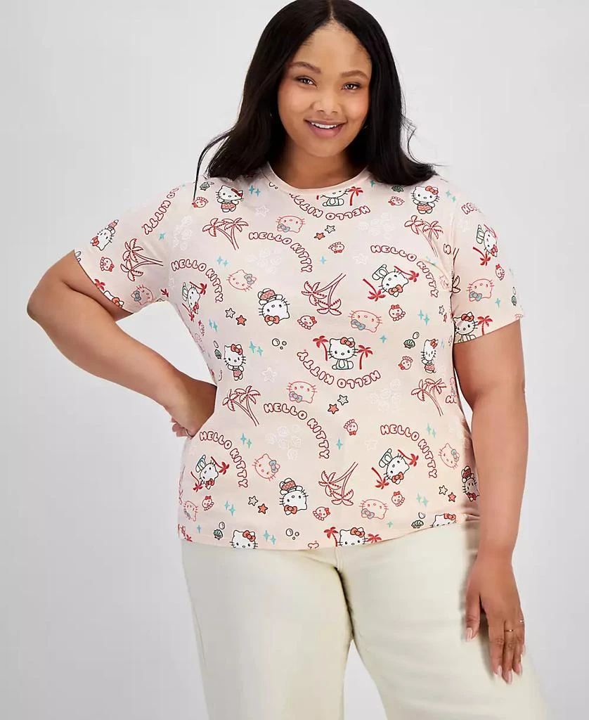 Love Tribe Trendy Plus Size Hello Kitty Adventure T-Shirt 1