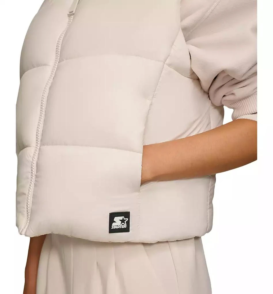 Starter Women's Reversible Zip-Front Puffer Vest 4