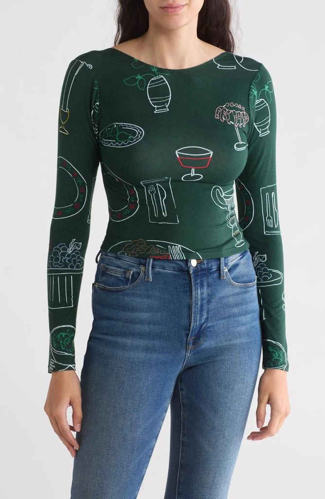 Lisa Says Gah Rowan Print Top 1