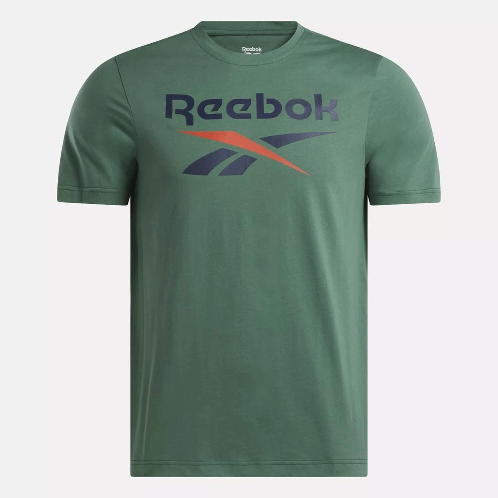 Reebok Men's Reebok Identity Big Stacked Logo T-Shirt 4