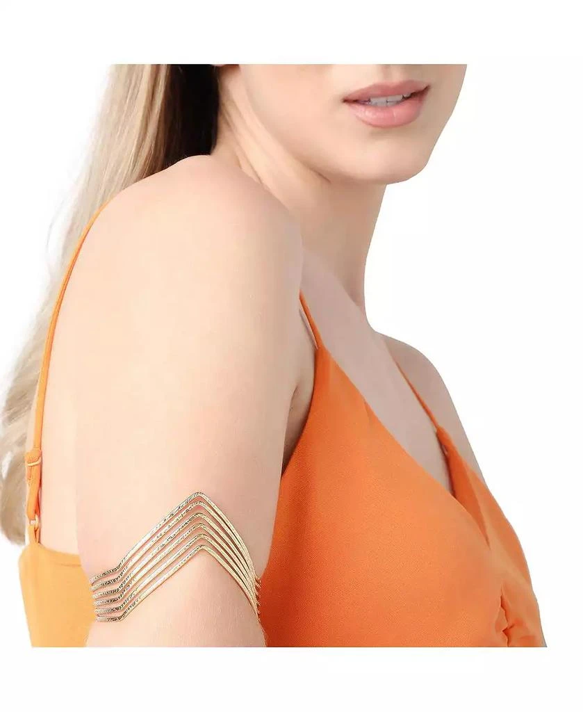 SOHI Ribbed Statement Armlet 5