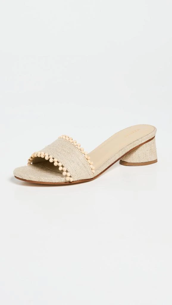 Kaanas Cairo Asymmetric Linen Heels 1