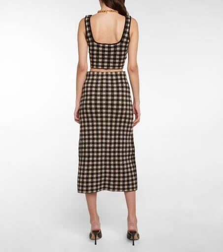 Altuzarra Jabal checked midi skirt 4