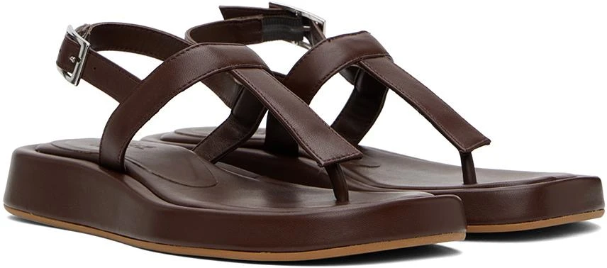 GIABORGHINI Brown Lizette Sandals 4