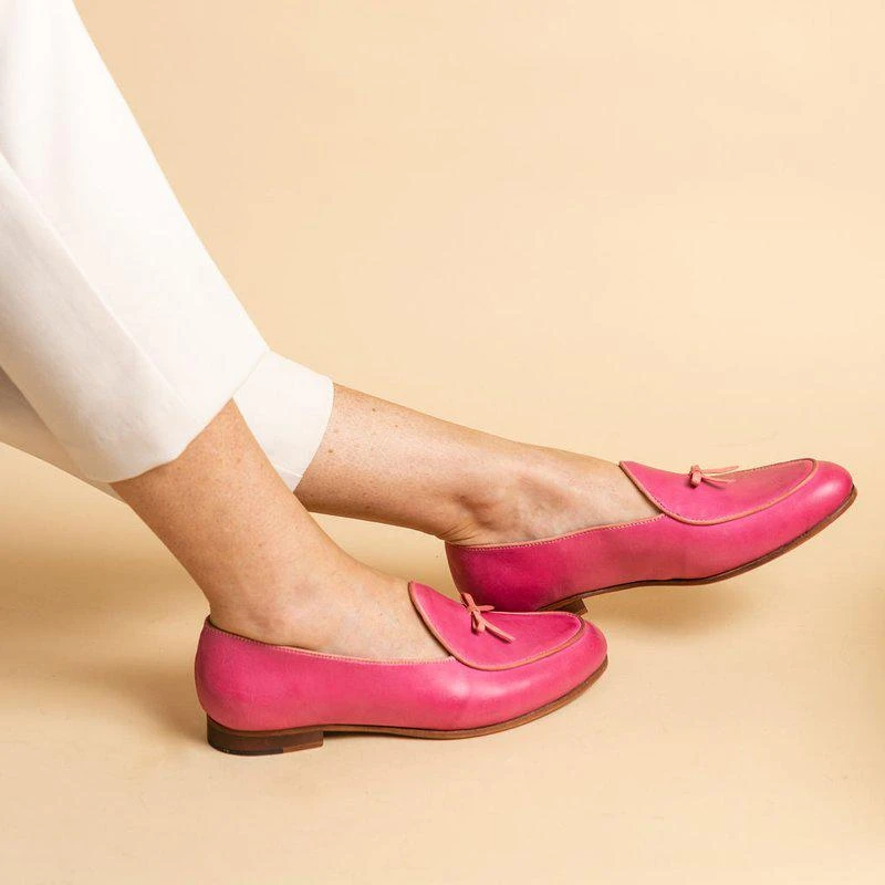 Patricia Green Coco Belgian Loafer Hot Pink 2