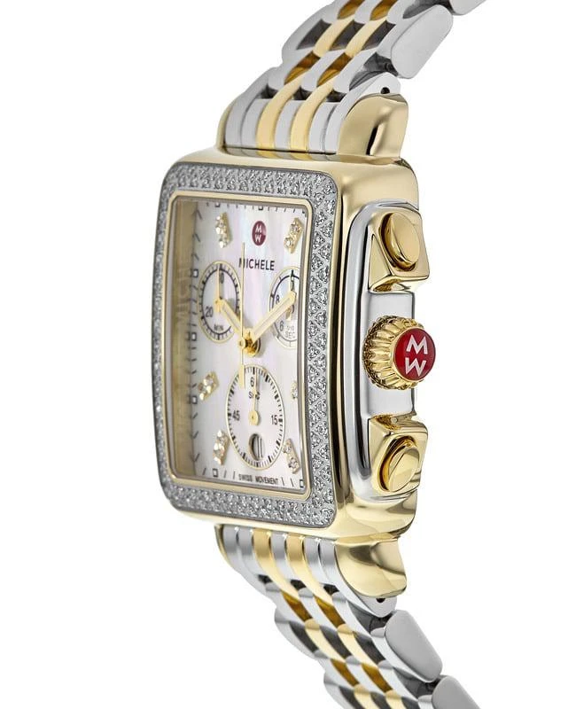 Michele Michele Deco Diamond Two-Tone 18k Gold Women's Watch MWW06A000776 2