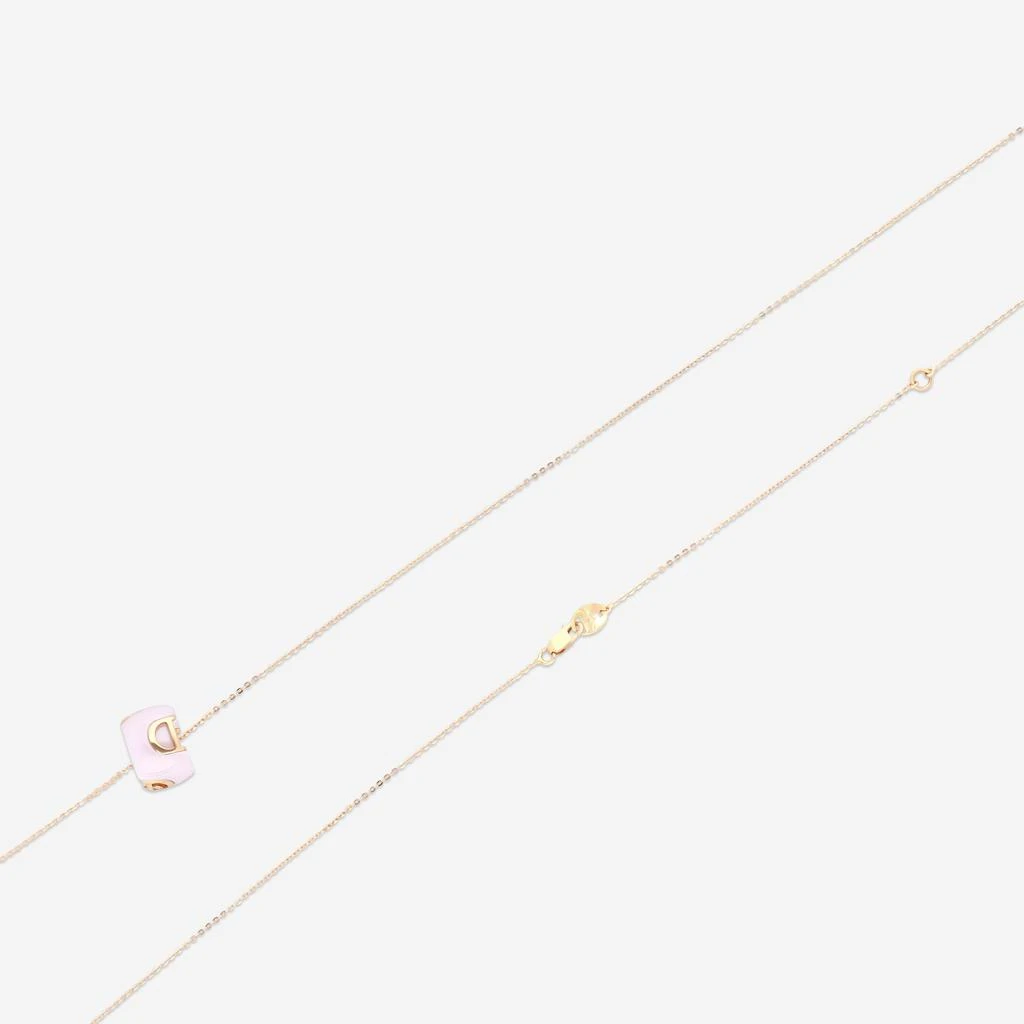 Damiani Damiani 18K Rose Gold 
Ceramic Diamond Pendant Necklace 20078429-copy 4