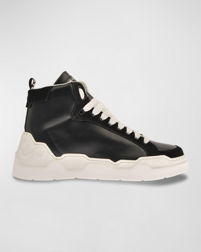 Costume National Men's Leather High-Top Sneakers