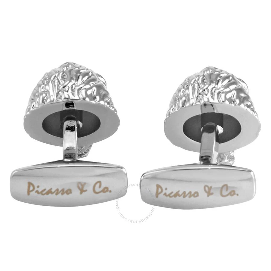 Picasso And Co Rhodium Plated Falcon Cufflinks 3