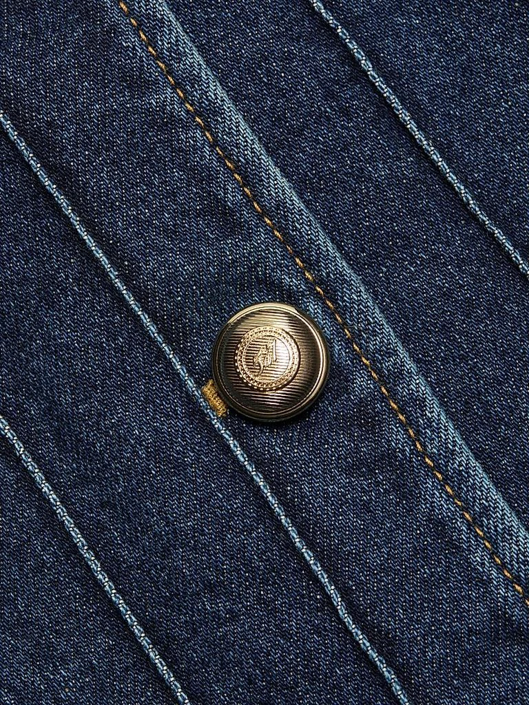 Cinq à Sept Camen Denim Pintuck Button-Down Vest 7