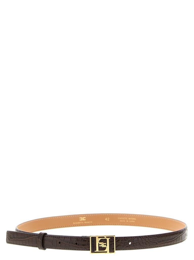 エリザベッタフランキ　ネイビー ＥＦロゴ ベルト エリザベッタフランキネイビー EFロゴ ベルト