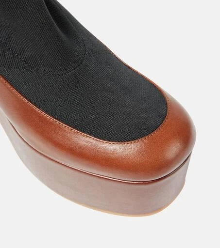 Dries Van Noten Leather-trimmed boots 6