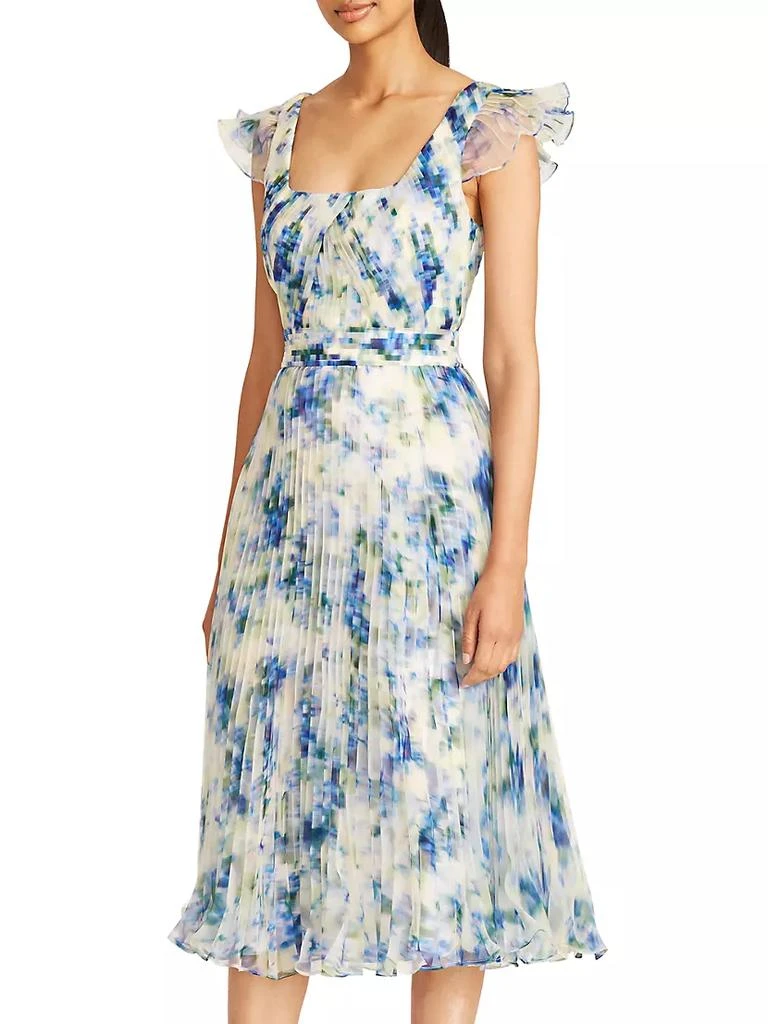 Theia Miriam Pleated Dress 3
