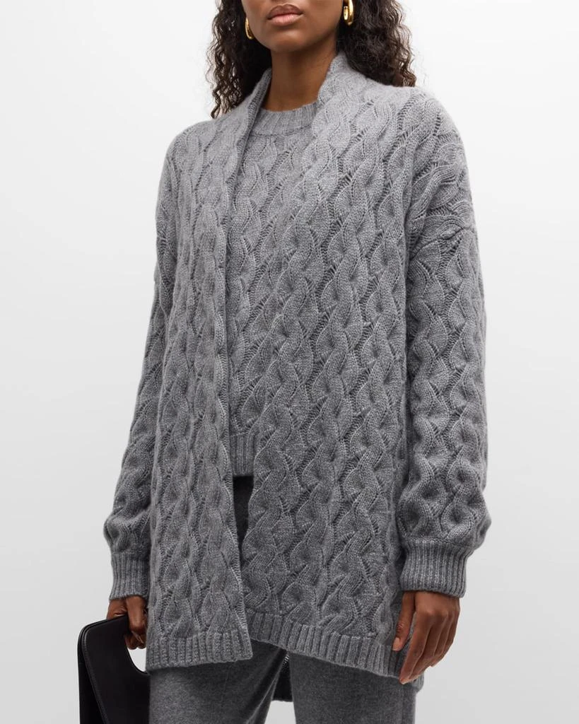 TSE Cashmere Cashmere Oversized Cable-Knit Cardigan 4