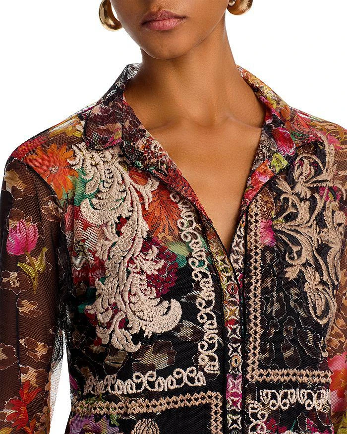 Johnny Was Mazzy Embroidered Blouse 4