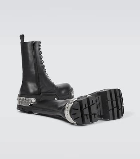 Balenciaga Bulldozer leather lace-up boots 7