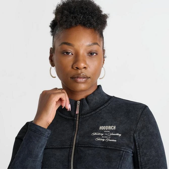 HOODRICH Women's Hoodrich Acid Wash Full-Zip Crop Top 5