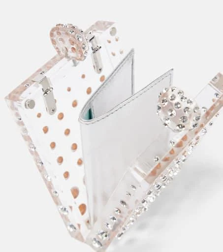 Aquazzura Tequila Mini crystal-embellished clutch 3