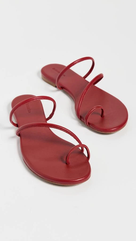 Reformation Ludo Toe Ring Strappy Flat Sandals 4