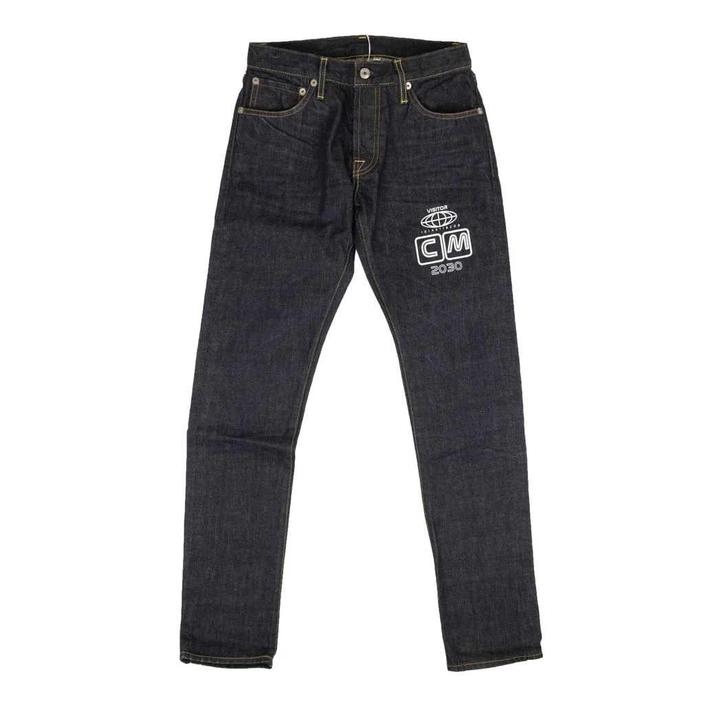 Visitor on Earth Visitor On Earth Logo Jeans - Navy Blue 1