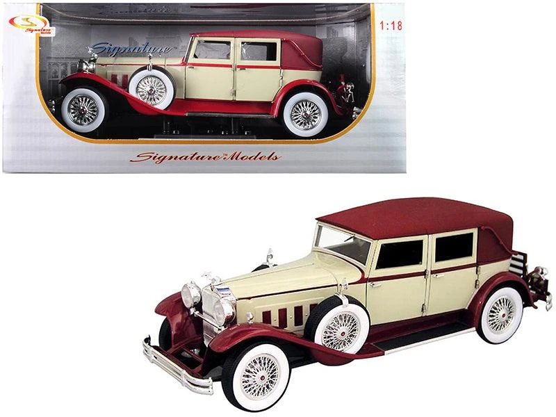 Signature Models 1930 Packard LeBaron Cream and Red 1/18 Diecast Model Car by 1