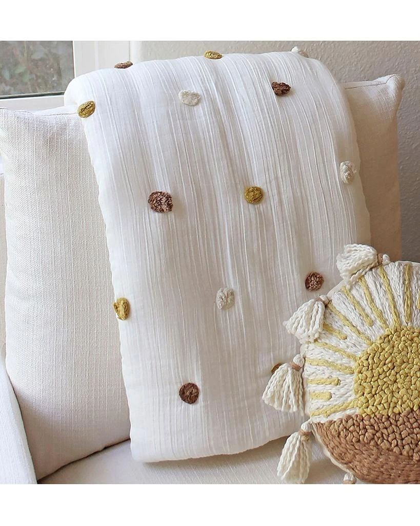 Crane Baby Kendi Pom Pom Quilted Blanket - Ages 0-36 Months 7