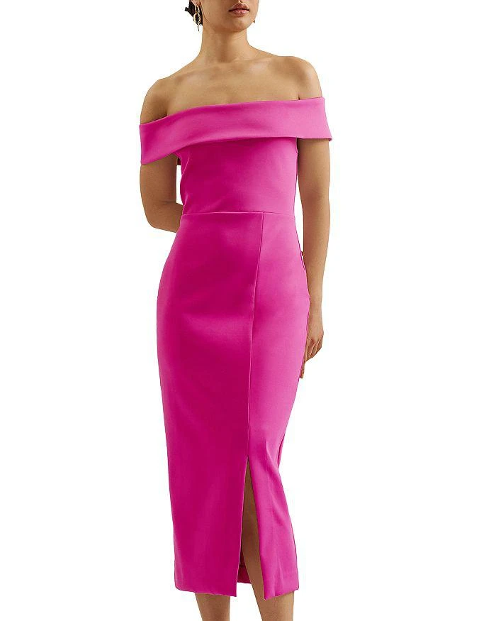 Ted Baker London Scuba Bardot Midi Dress 1
