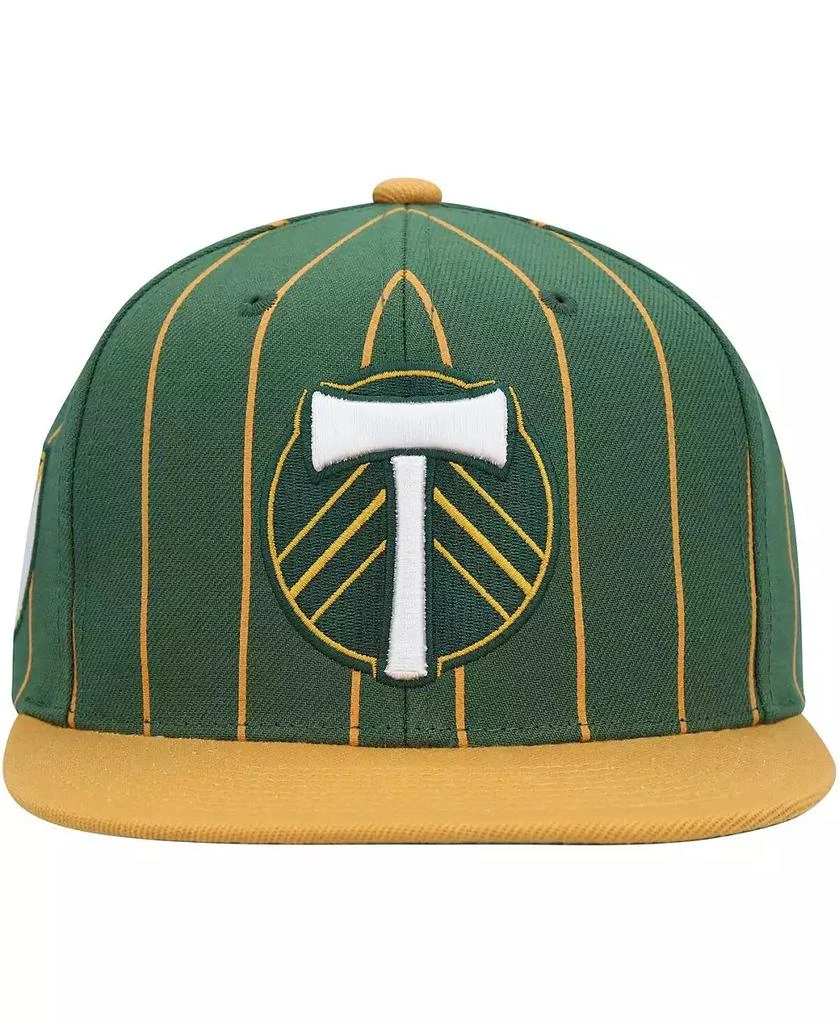 Mitchell & Ness Men's Green Portland Timbers Team Pin Snapback Hat 2