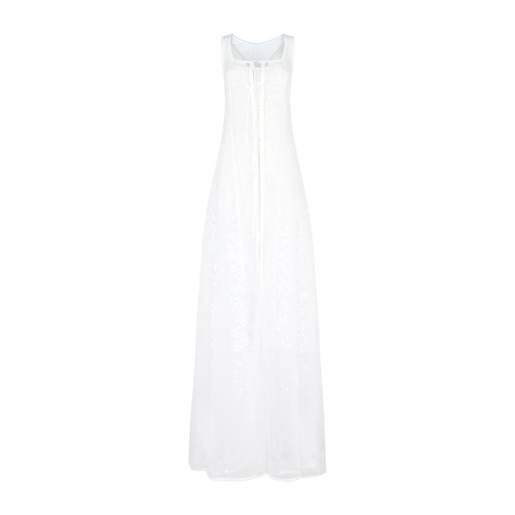 Jacquemus Jacquemus Long Negligee Ribbon Detail Dress 1