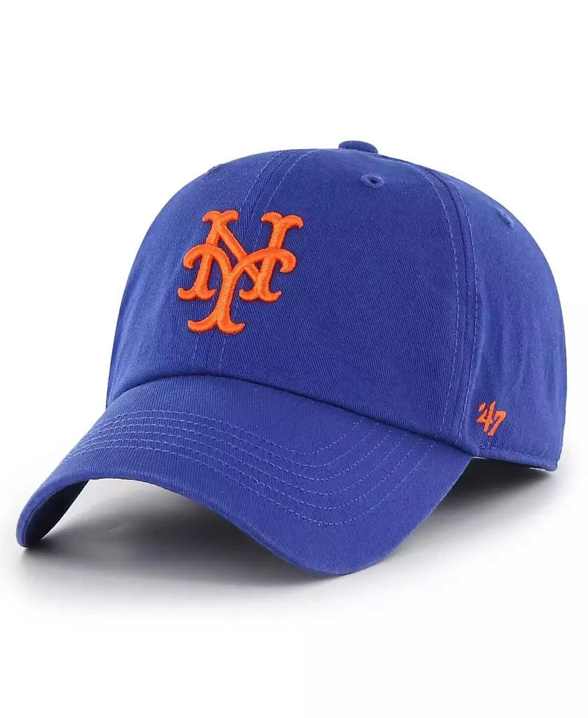 47 Brand Men's Royal New York Mets Cooperstown Collection Franchise Fitted Hat 1