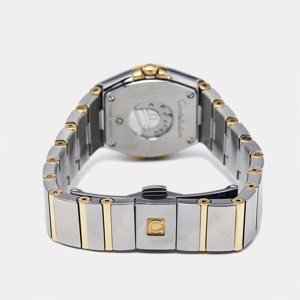 Omega Omega Champagne 18K Yellow Gold Stainless Steel Constellation 123.20.24.60.08.001 Women's Wristwatch 24 mm 4
