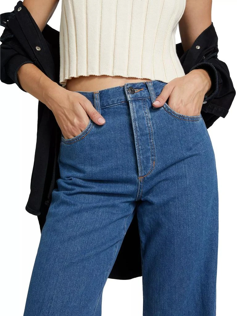 Favorite Daughter The Masha Straight-Leg Cuffed Jeans 6