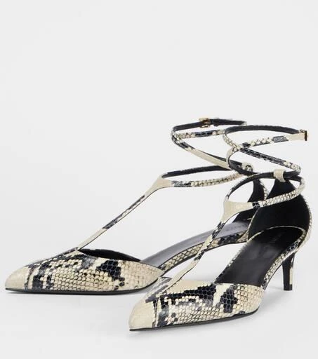 Khaite Mia 45 snake-effect leather pumps 4