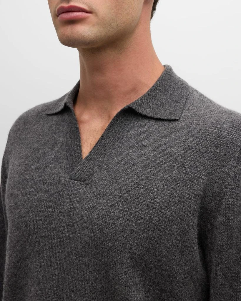 Neiman Marcus Men's Johnny-Collar Polo Shirt 7