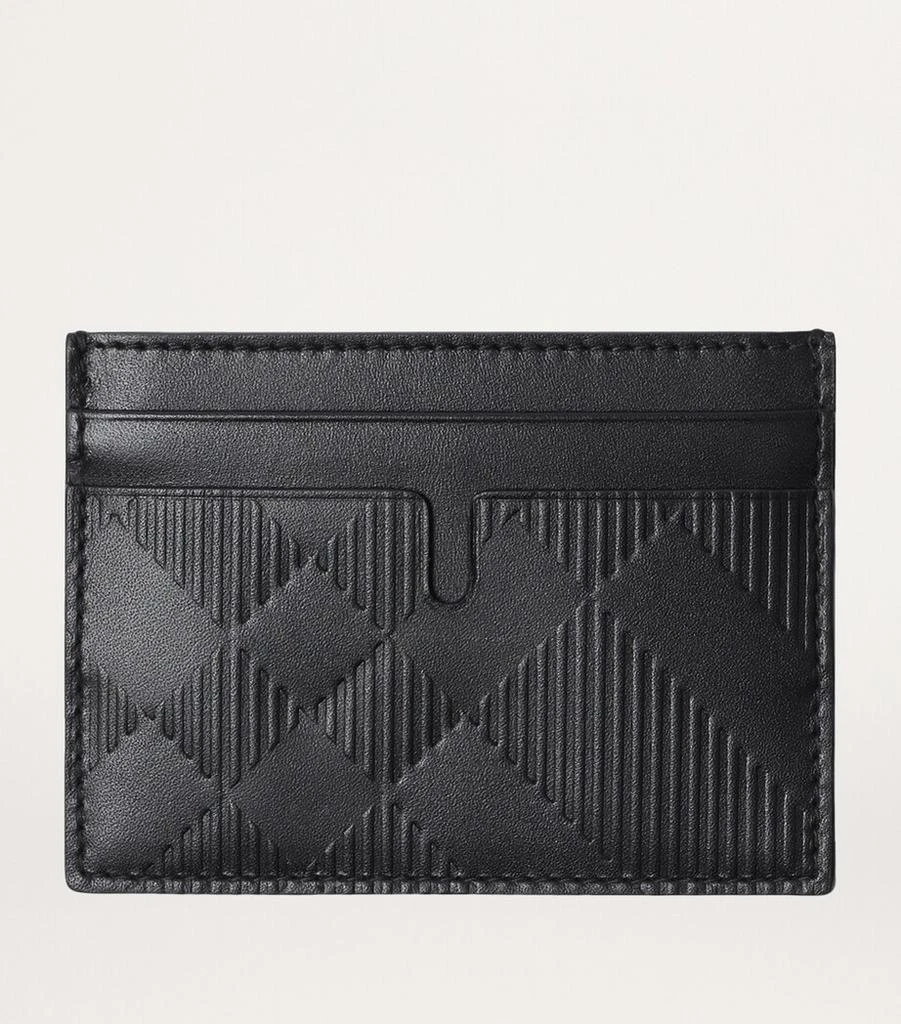 Burberry Embossed Check Card Holder 2