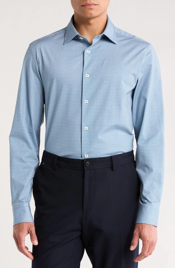 BUGATCHI James OoohCotton<sup>®</sup> Geometric Print Button-Up Shirt 1